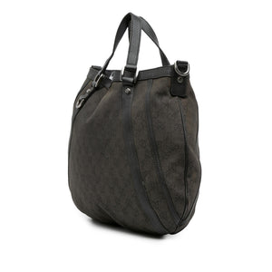 Gucci GG Denim Abbey D Ring Satchel