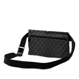 Gucci GG Denim Double Pocket Belt Bag