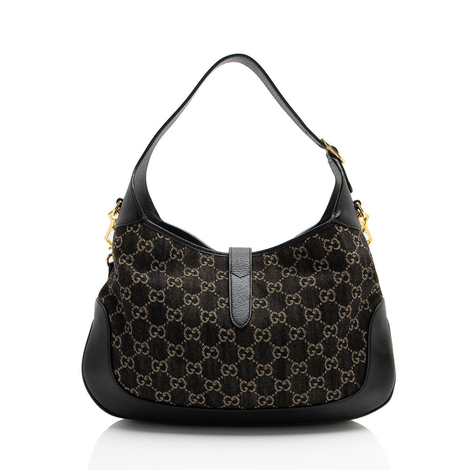 Gucci GG Denim Jackie 1961 Medium Shoulder Bag