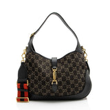 Gucci GG Denim Jackie 1961 Medium Shoulder Bag