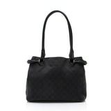 Gucci GG Denim Leather Square Tote