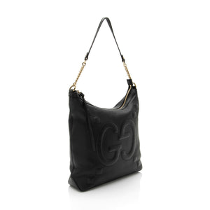 Gucci GG Embossed Calfskin Apollo Shoulder Bag