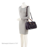 Gucci GG Embossed Neoprene Leather Bamboo Tassel Large Top Handle