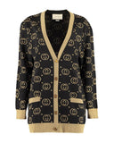Gucci GG Cotton LamÃ© Cardigan