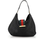 Gucci Monogram Large New Ladies Web Hobo Bag