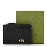 Gucci GG MARMONT CALFSKIN LEATHER CARD CASE WALLET