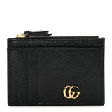 Gucci GG MARMONT CALFSKIN LEATHER CARD CASE WALLET