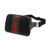 Gucci GG WEB STRIPES CROSSBODY BELT BAG
