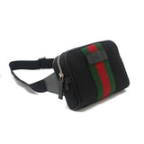 Gucci GG WEB STRIPES CROSSBODY BELT BAG