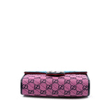 Gucci GG Marmont Matelasse Diagonal Canvas Chain Wallet