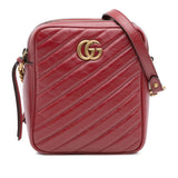Gucci GG Marmont Matelasse Leather Double Zip Crossbody