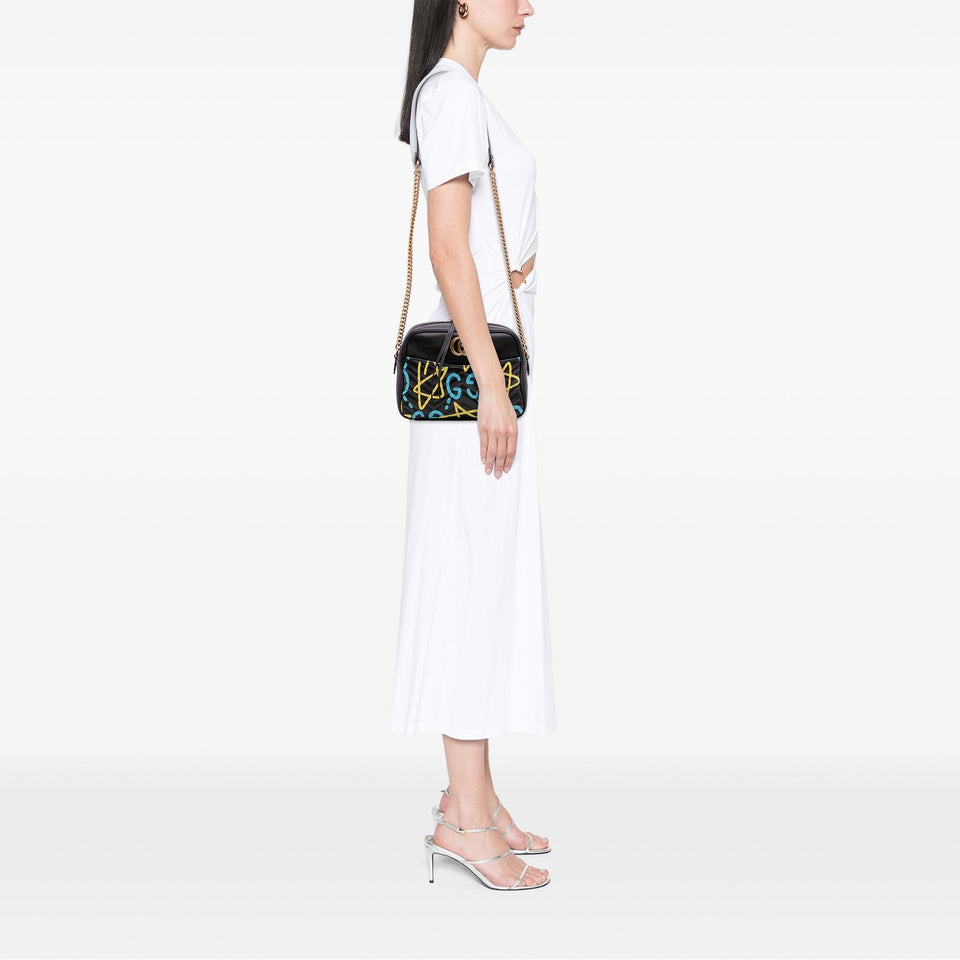 Gucci GG Marmont Matelasse Leather Gucci Ghost Crossbody