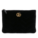 Gucci GG Marmont Matelasse Velvet Clutch