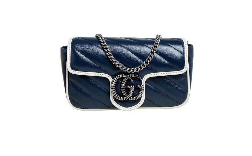 Gucci GG MARMONT MINI CALFSKIN TORCHON BAG