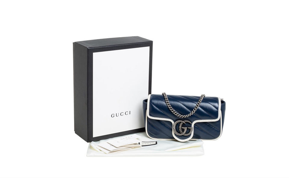 Gucci GG MARMONT MINI CALFSKIN TORCHON BAG