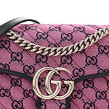 Gucci GG MARMONT DIAGONAL MATELASSE SMALL SHOULDER BAG