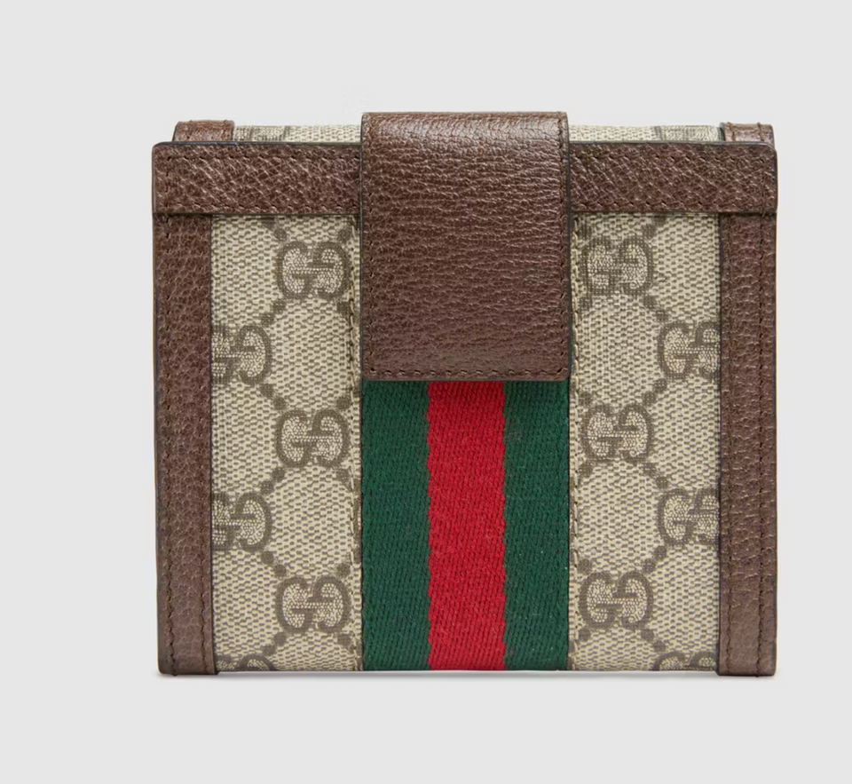 Gucci OPHIDIA GG FRENCH FLAP WALLET