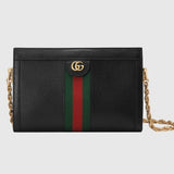 Gucci GG OPHIDIA SMALL LEATHER CHAIN BAG