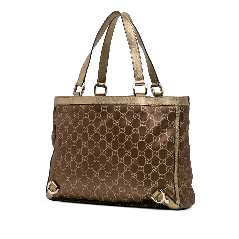 Gucci GG Satin Abbey D Ring Tote