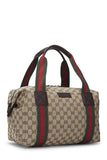Gucci GG CANVAS WEB MEDIUM DUFFLE BAG