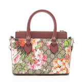 Gucci GG Supreme Blooms Mini Zip Tote