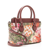 Gucci GG Supreme Blooms Mini Zip Tote