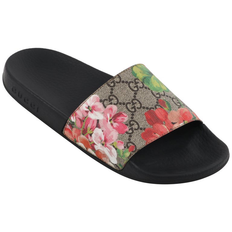 Gucci GG Blooms Supreme Floral Slide Sandal