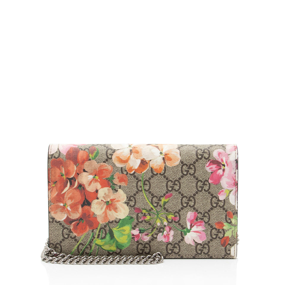 Gucci GG Supreme Blooms Wallet on Chain
