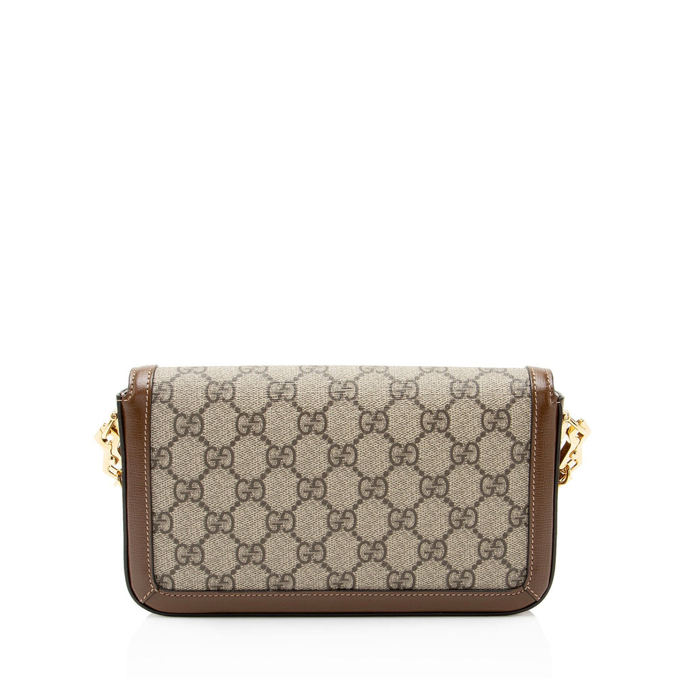 Gucci GG Supreme Chain Horsebit 1955 Small Shoulder Bag