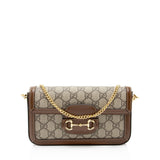 Gucci GG Supreme Chain Horsebit 1955 Small Shoulder Bag