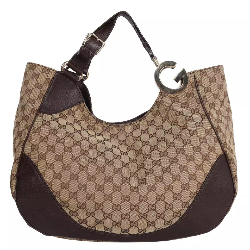 Gucci GG SUPREME LARGE CHARLOTTE HOBO BAG