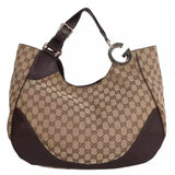 Gucci GG SUPREME LARGE CHARLOTTE HOBO BAG
