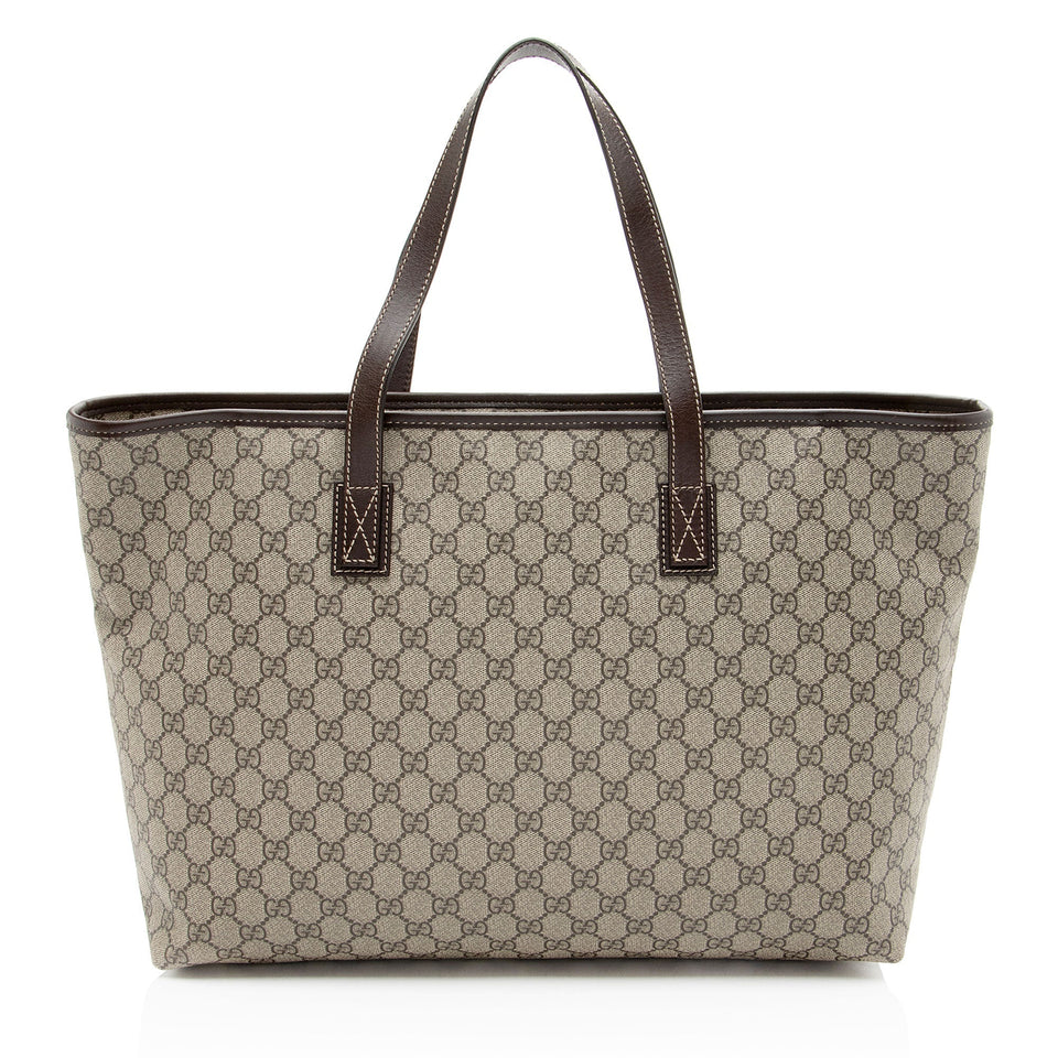 Gucci GG Supreme Classic Large Zip Tote