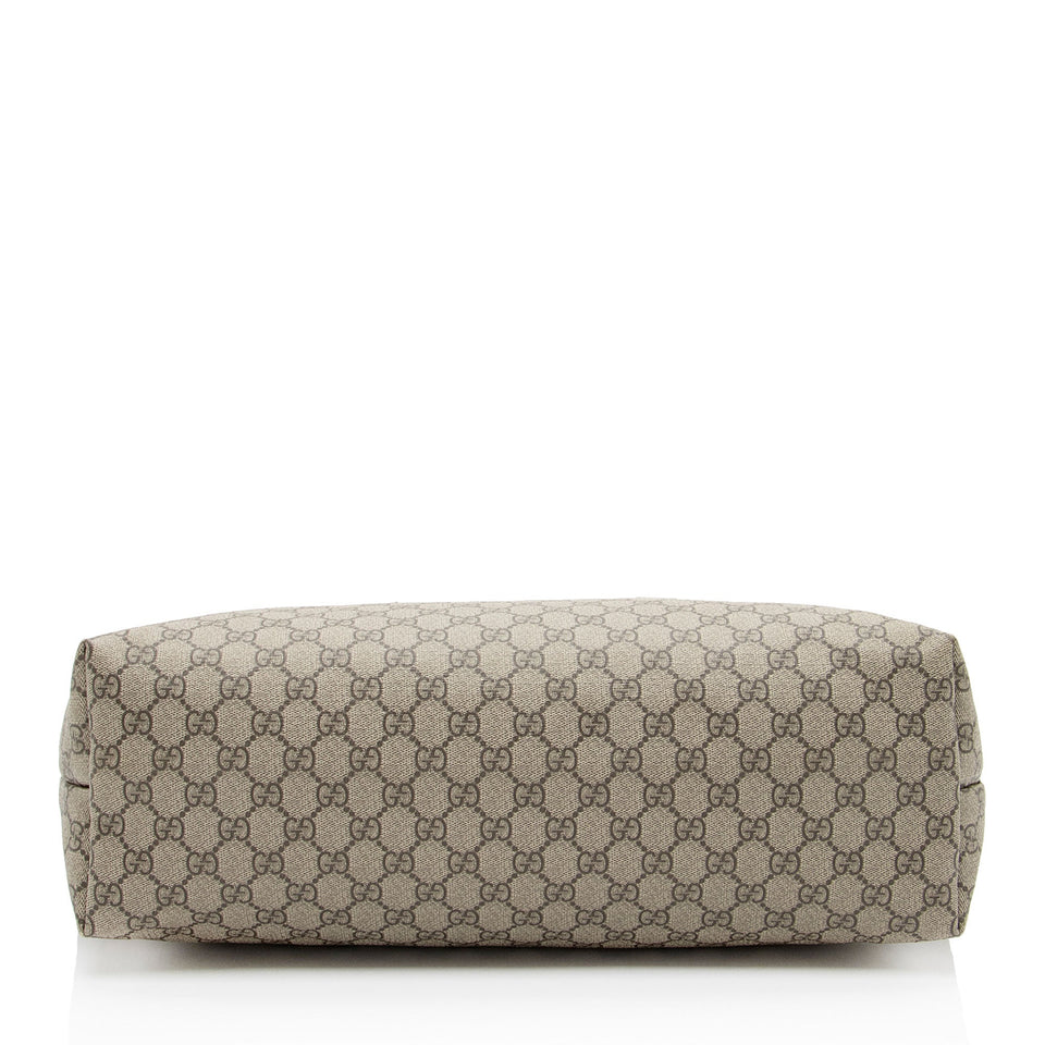 Gucci GG Supreme Classic Large Zip Tote
