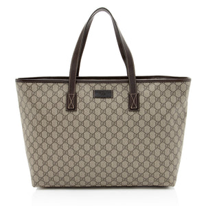 Gucci GG Supreme Classic Large Zip Tote