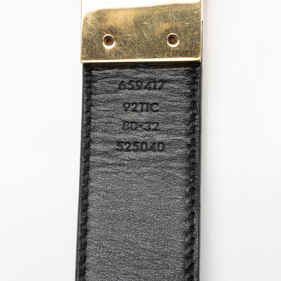 Gucci GG Supreme GG Marmont Reversible Belt - Size 32 / 80