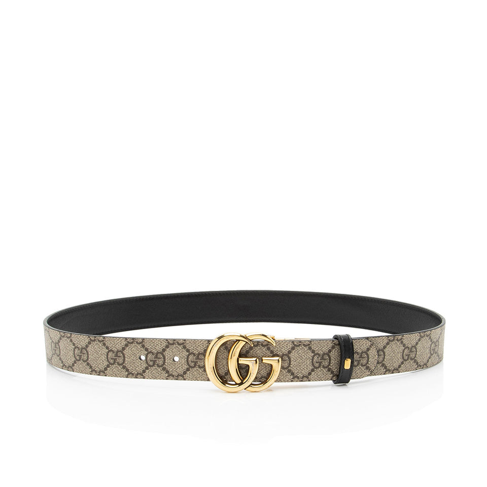 Gucci GG Supreme GG Marmont Reversible Belt - Size 32 / 80