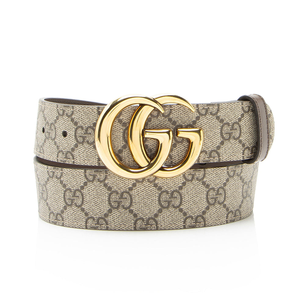 Gucci GG Supreme GG Marmont Reversible Belt - Size 34 / 85