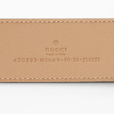 Gucci GG Supreme GG Marmont Wide Belt - Size 36 / 90