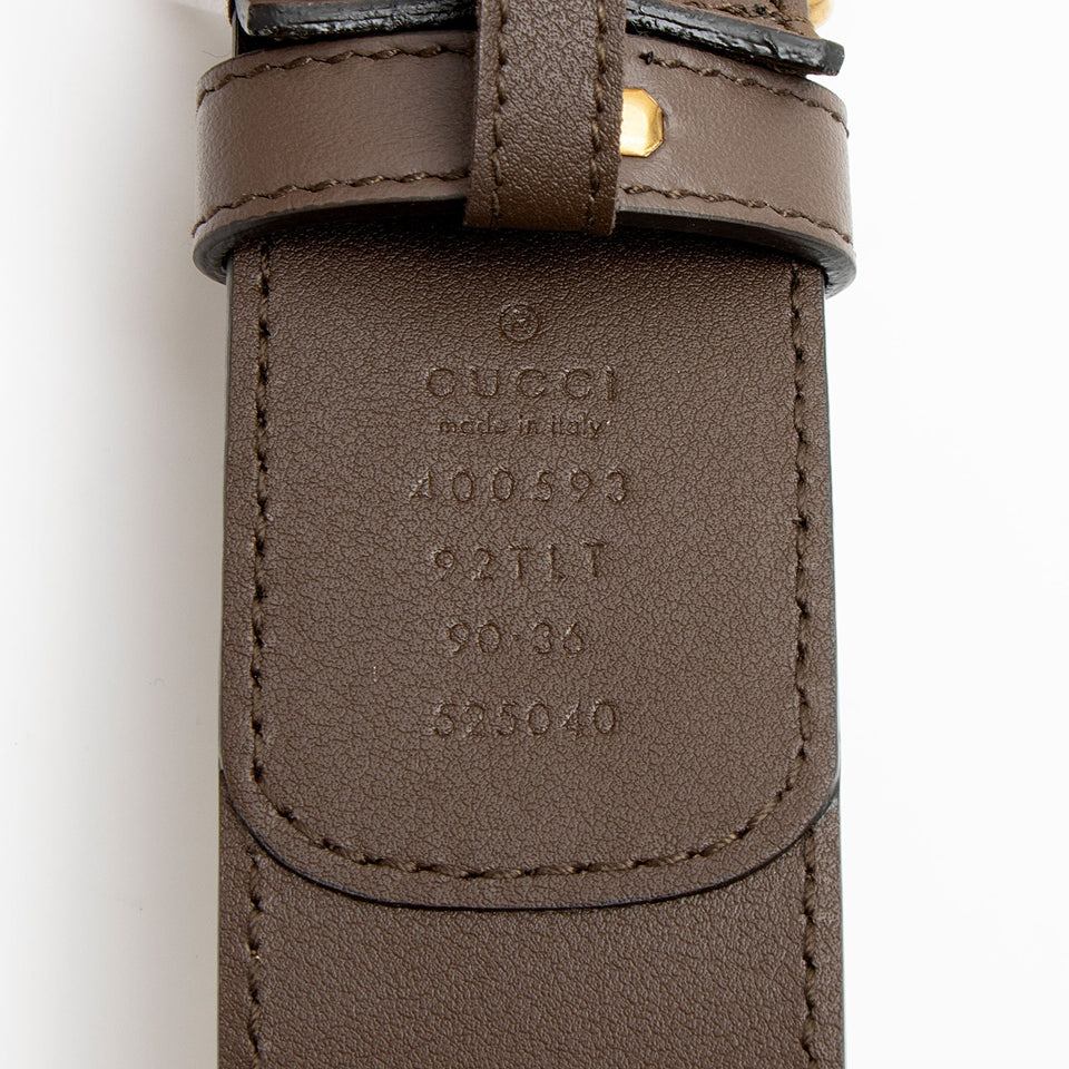 Gucci GG Supreme GG Marmont Wide Belt - Size 36 / 90