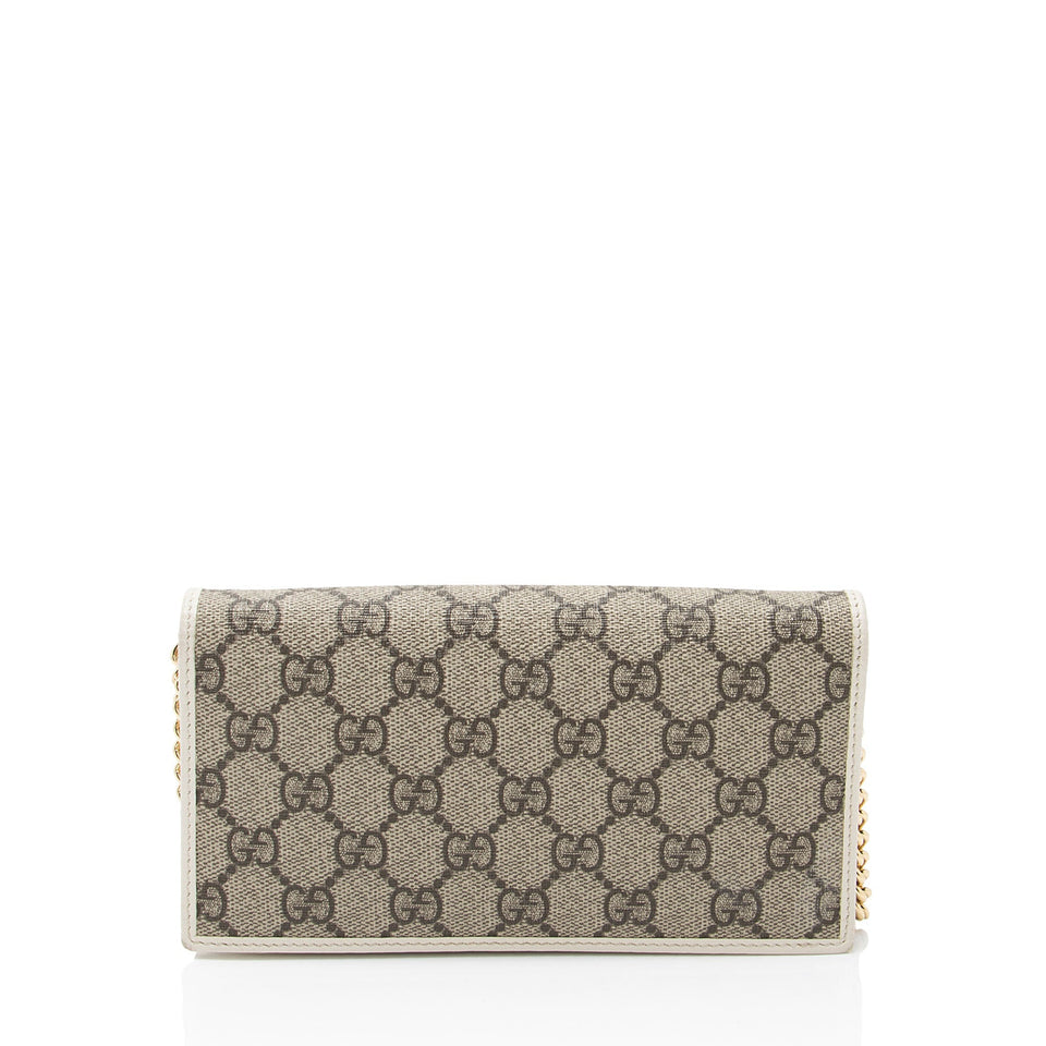Gucci GG Supreme Horsebit 1955 Wallet on Chain