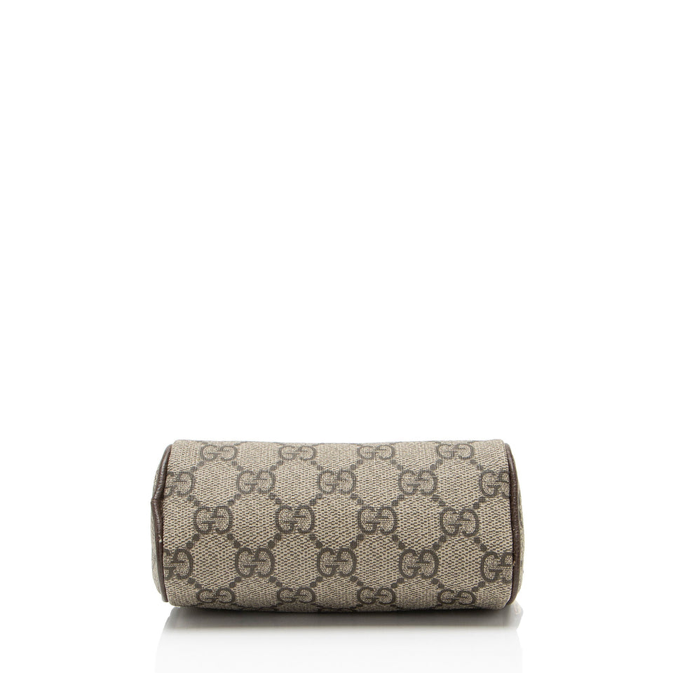 Gucci GG Supreme Interlocking G Strawberry Charm Coin Purse