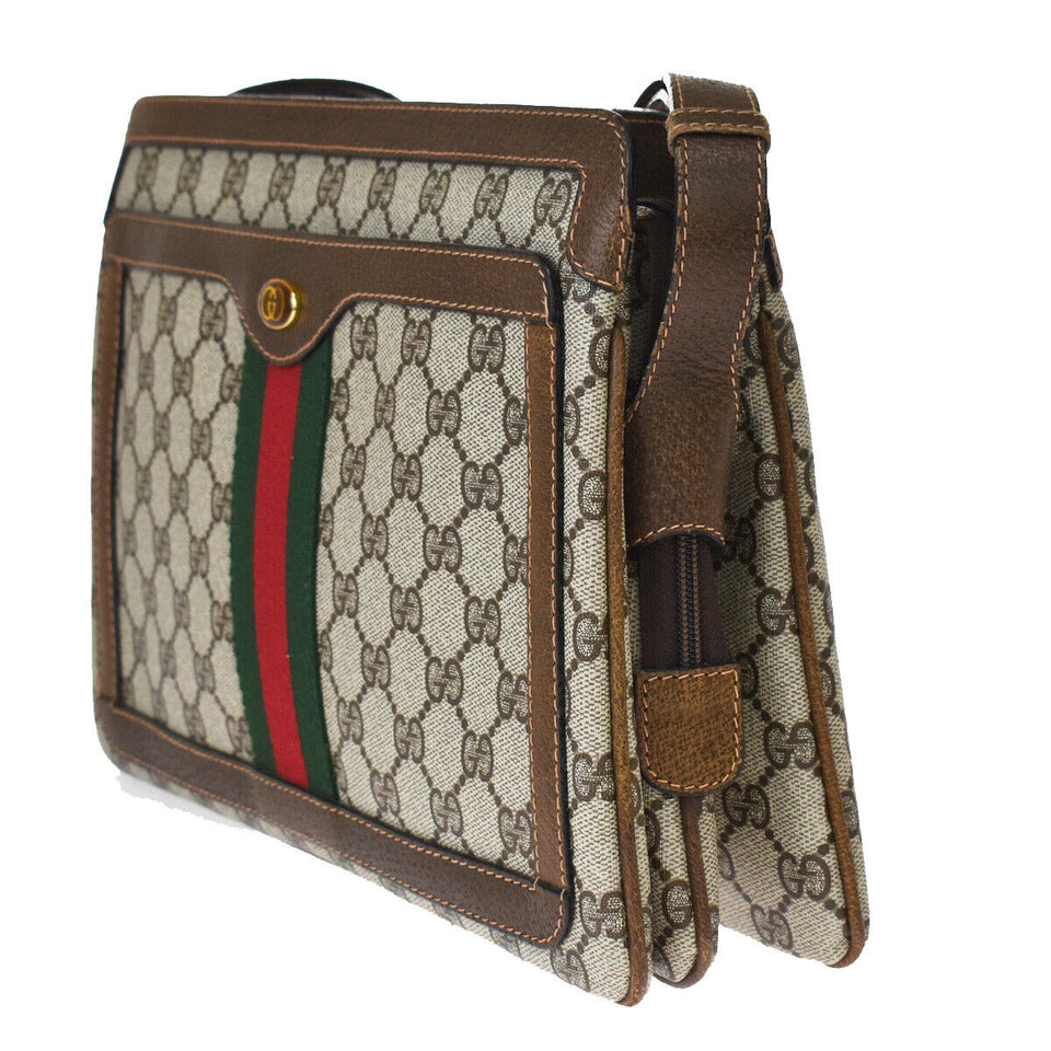 Gucci GG SUPREME MONOGRAM WEB MEDIUM OPHIDIA BAG
