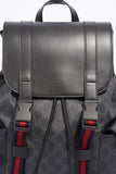 Gucci GG SUPREME MONOGRAM APPIA CALFSKIN WEB BACKPACK