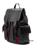 Gucci GG SUPREME MONOGRAM APPIA CALFSKIN WEB BACKPACK