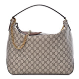 Gucci GG SUPREME MONOGRAM LINEA HOBO BAG