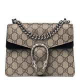 Gucci GG Supreme Monogram Mini Dionysus Shoulder Bag Black