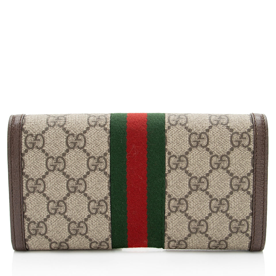 Gucci GG Supreme Ophidia Continental Wallet