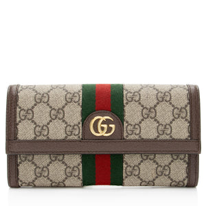 Gucci GG Supreme Ophidia Continental Wallet