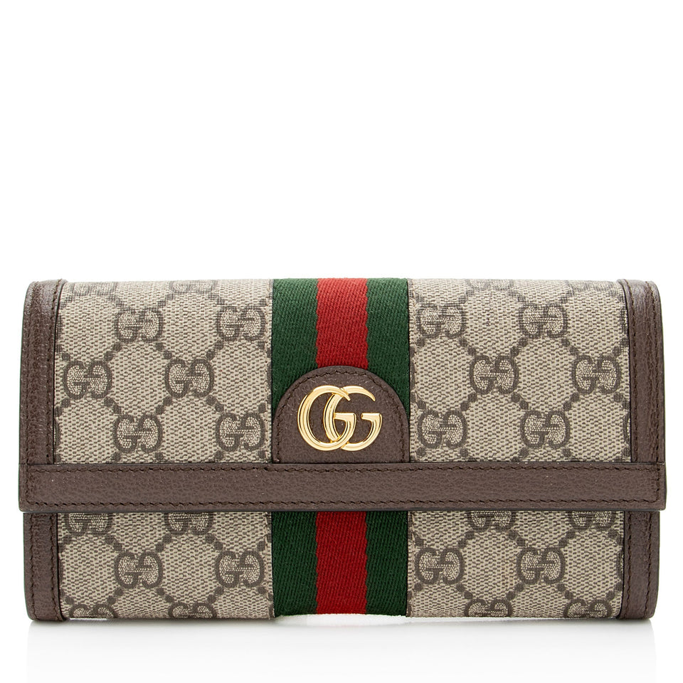 Gucci GG Supreme Ophidia Continental Wallet